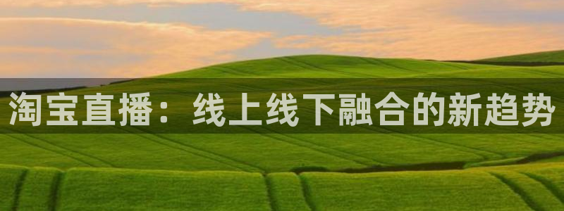看球吧直播免费观看：淘宝直播：线上线下融合的新趋势